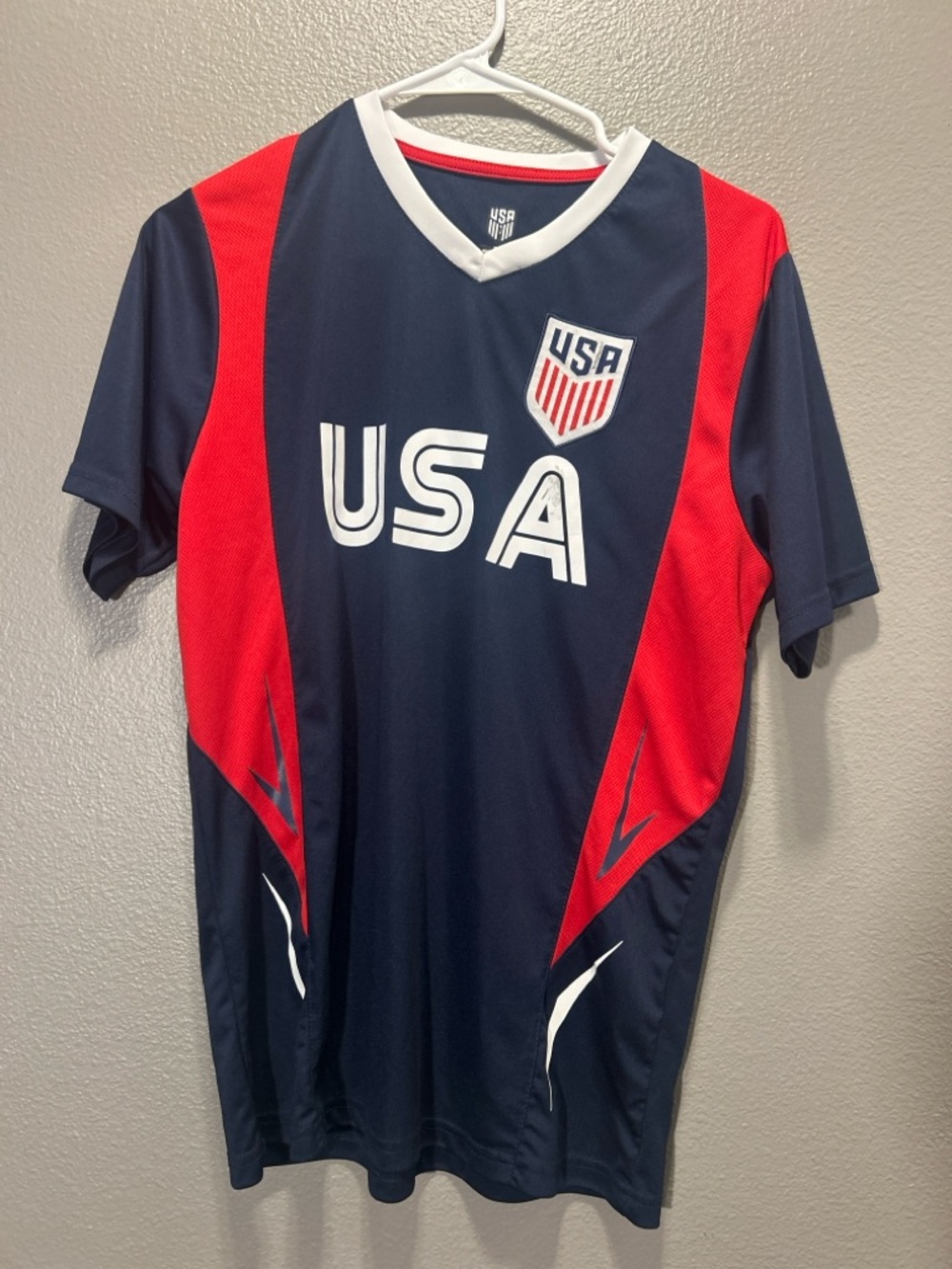 USA Soccer Official Merchandise Performance Jersey Navy Blue Youth XL 18-20